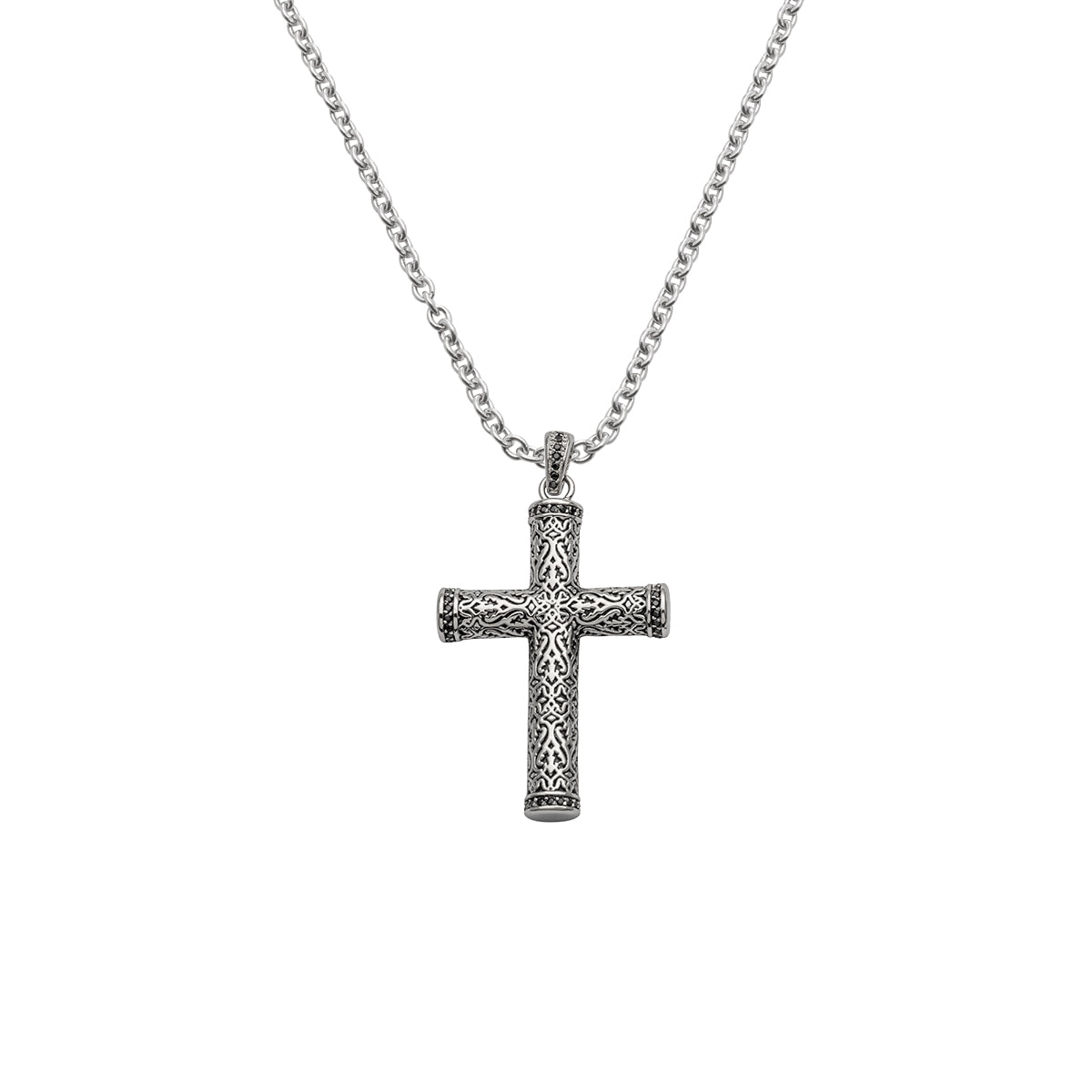 Auranto - Stahlcollier Kreuz - CRYSTAL UNTERBERGER