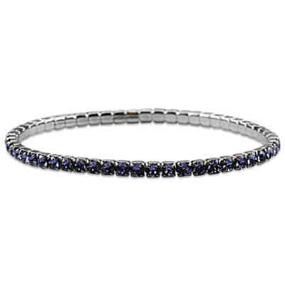 CRYSTALP - ricarda square bracelet3mm 18,5cm elastic - CRYSTAL UNTERBERGER