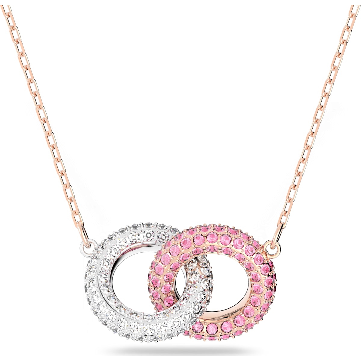 Swarovski - Stone Halskette Rosa, Roségold-Legierungsschicht - CRYSTAL UNTERBERGER