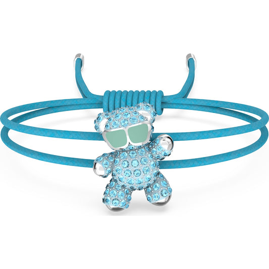 Swarovski - Teddy Armband Blau, Rhodiniert - CRYSTAL UNTERBERGER