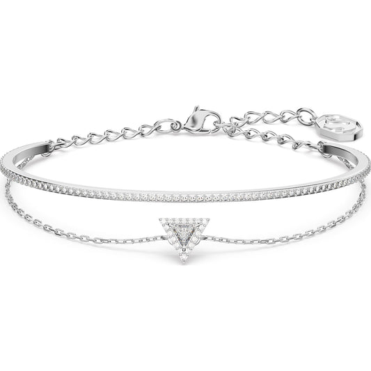 Swarovski - Ortyx Armband Trilliant-Schliff, Weiß, Rhodiniert - CRYSTAL UNTERBERGER