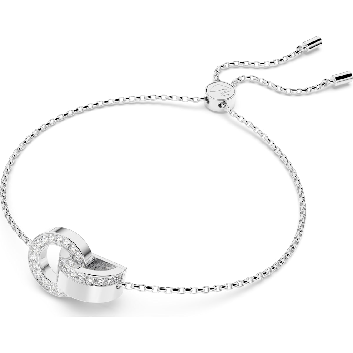 Swarovski - Hollow Armband, Weiss, Rhodiniert - CRYSTAL UNTERBERGER