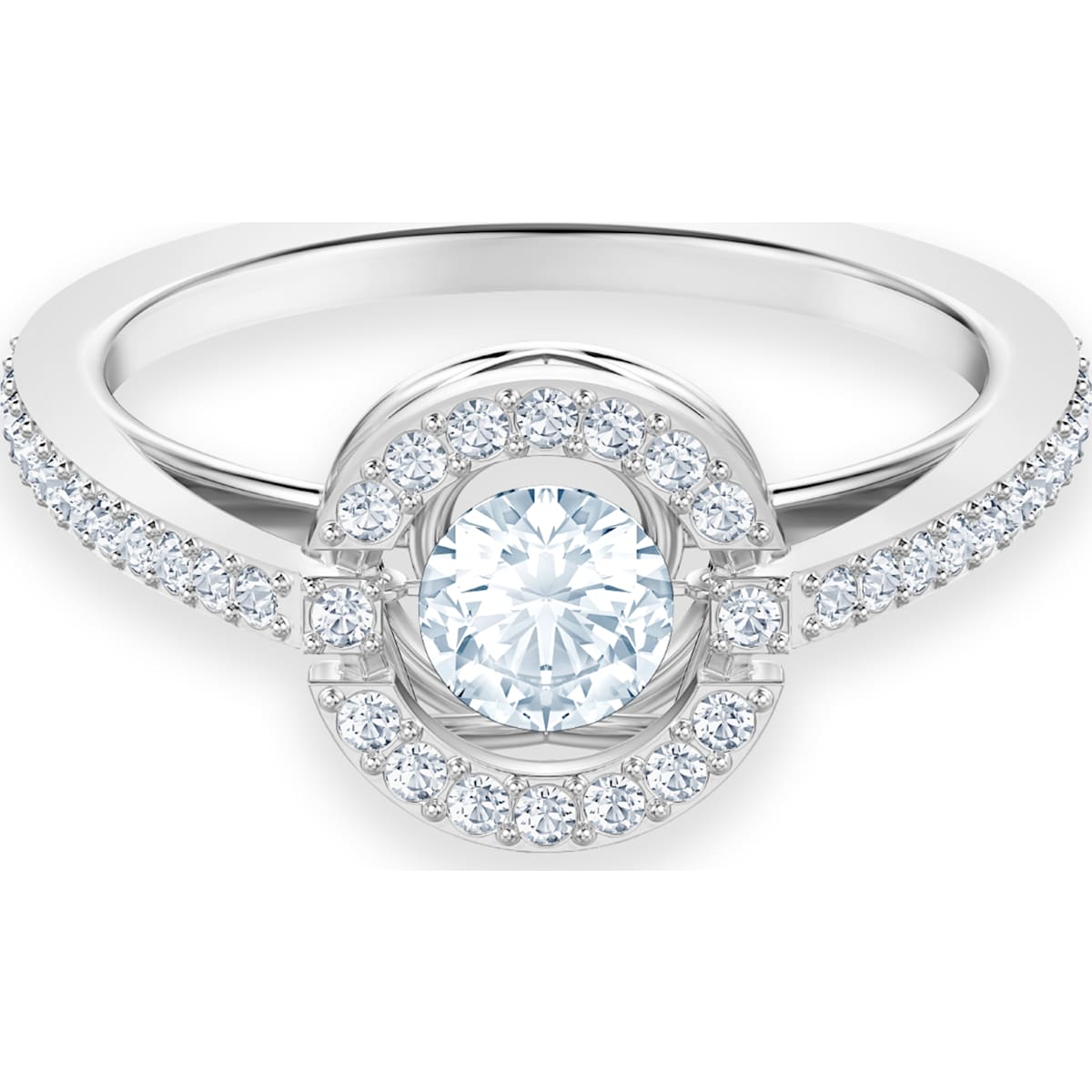 SPARKLING DC:RING RND CZWH/RHS 50