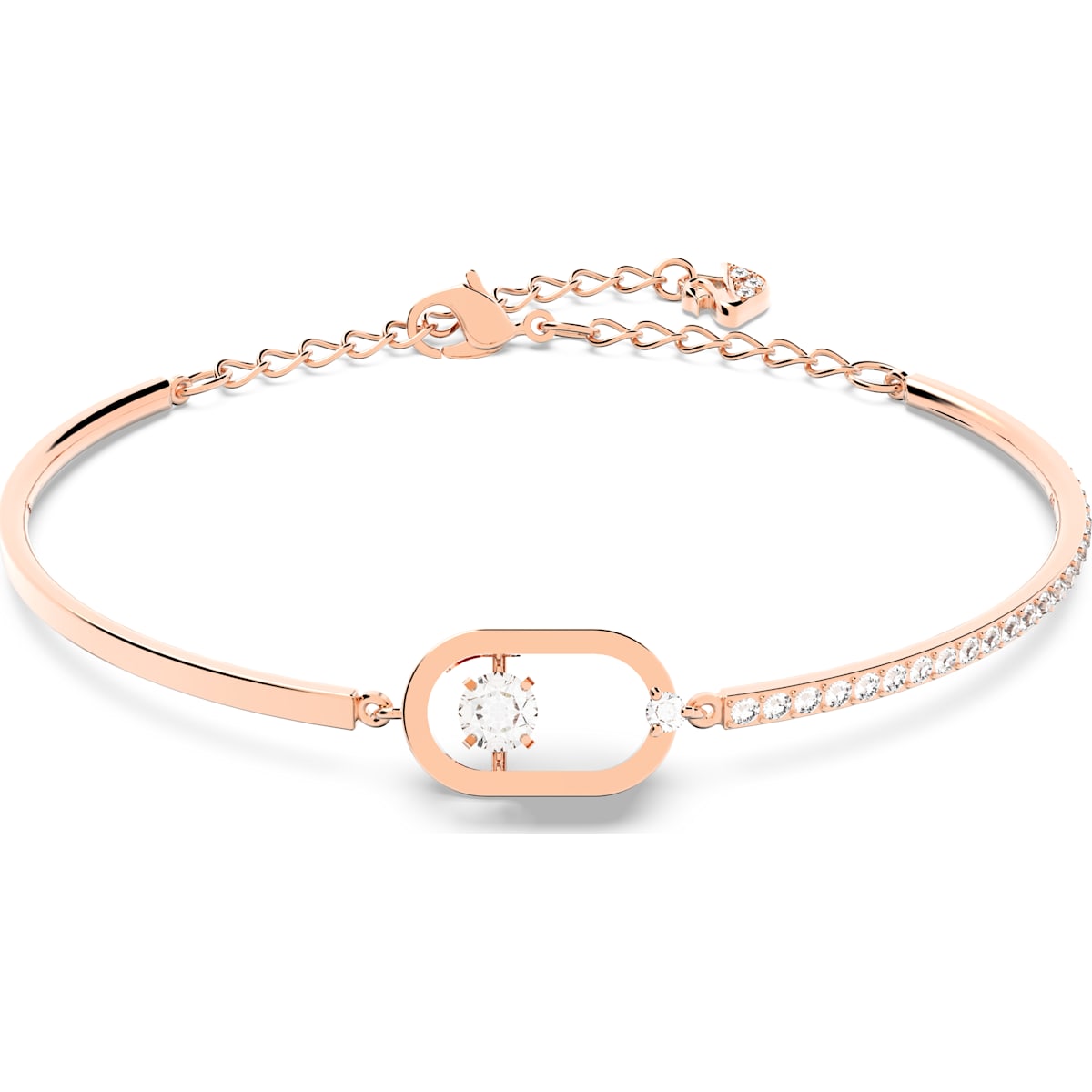 SPARKLING DC:BRACELET OVAL CZWH/ROS M