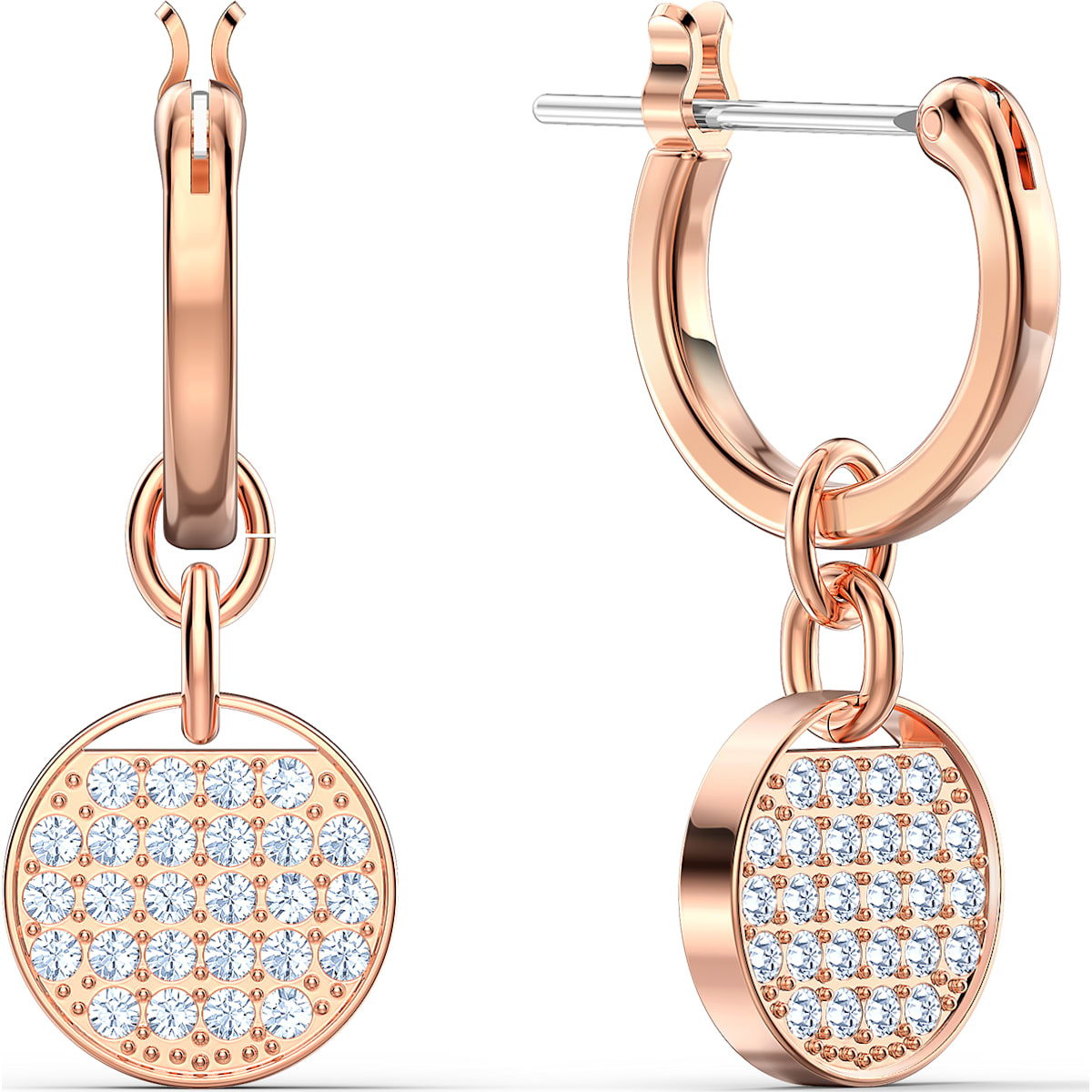 Swarovski - SS GINGER:OHRSTECKER MINI HOOP CRY/ROS - CRYSTAL UNTERBERGER