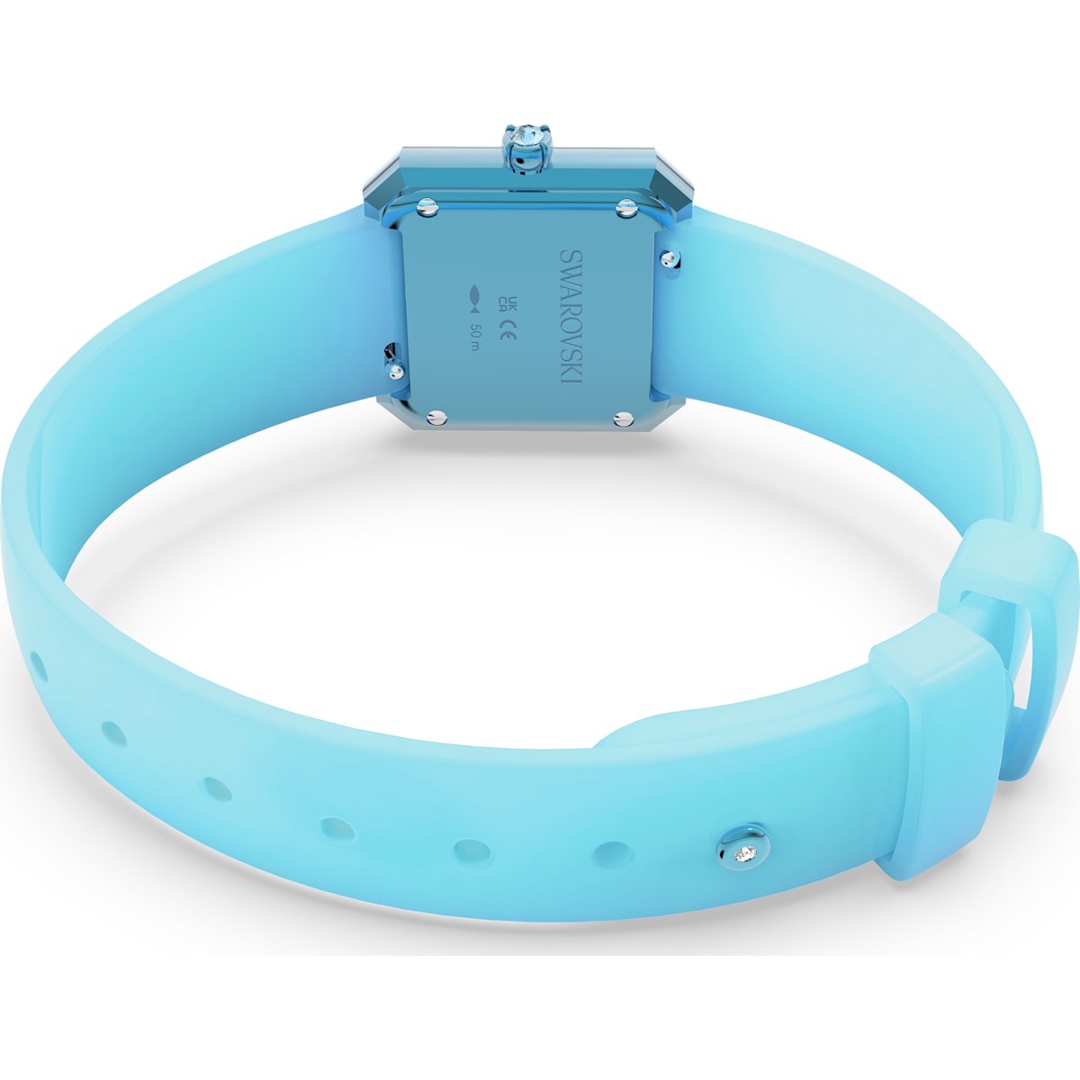 Swarovski - Uhr Silikonarmband, Blau - CRYSTAL UNTERBERGER