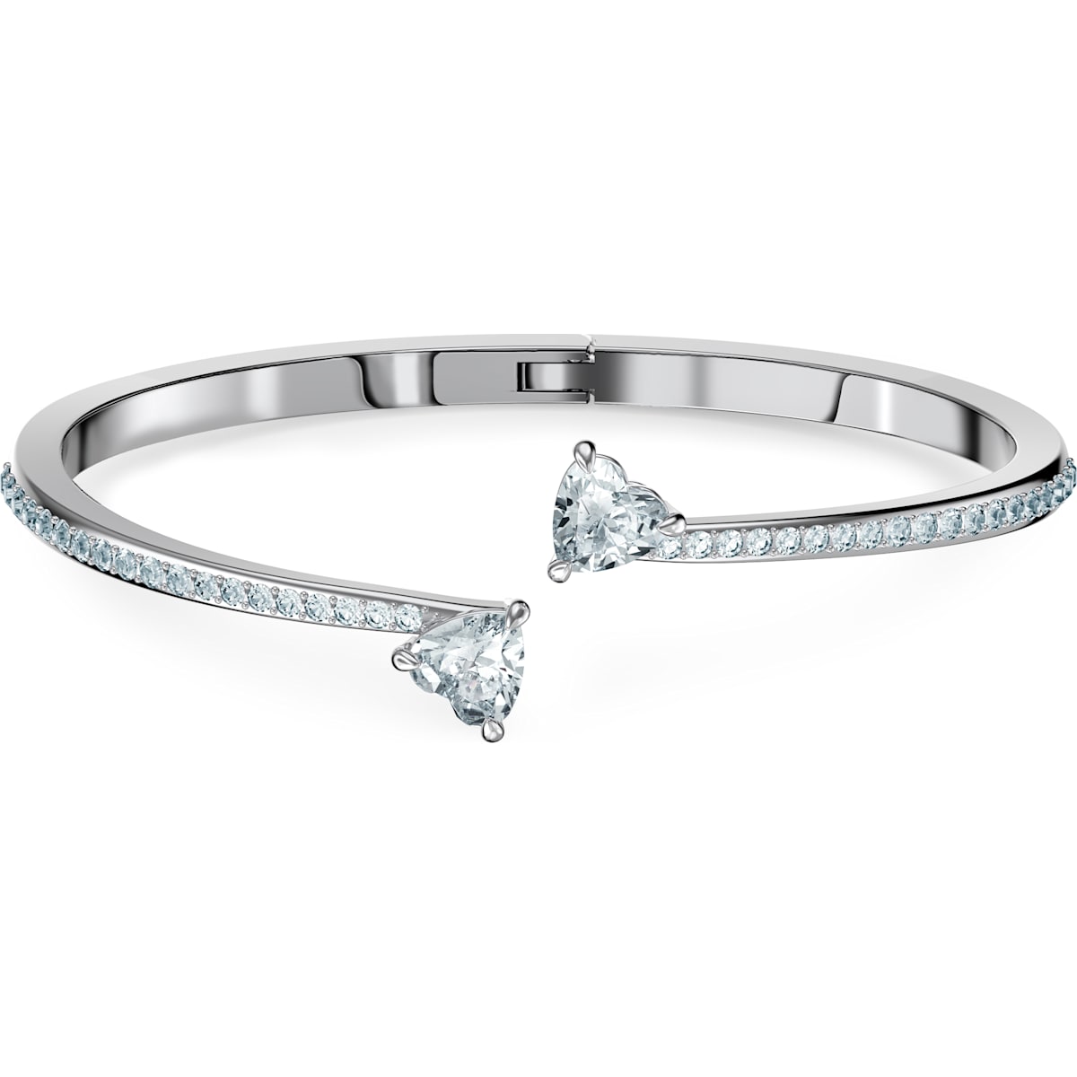 Swarovski - Attract Soul Armreif, Herz, Weiss, Rhodiniert - CRYSTAL UNTERBERGER