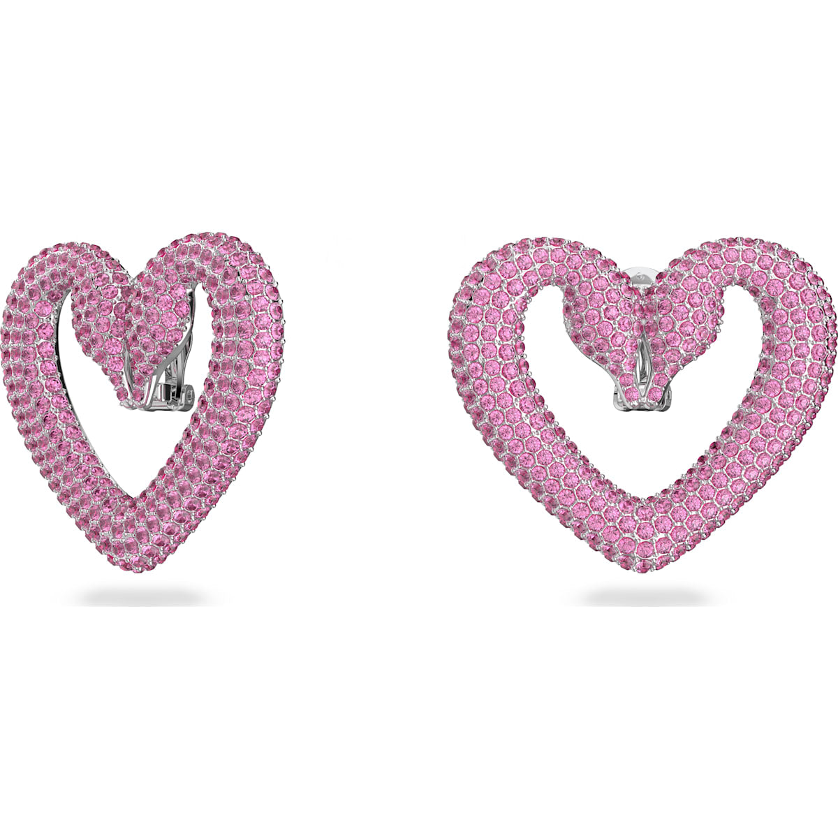 Swarovski pink heart on sale earrings