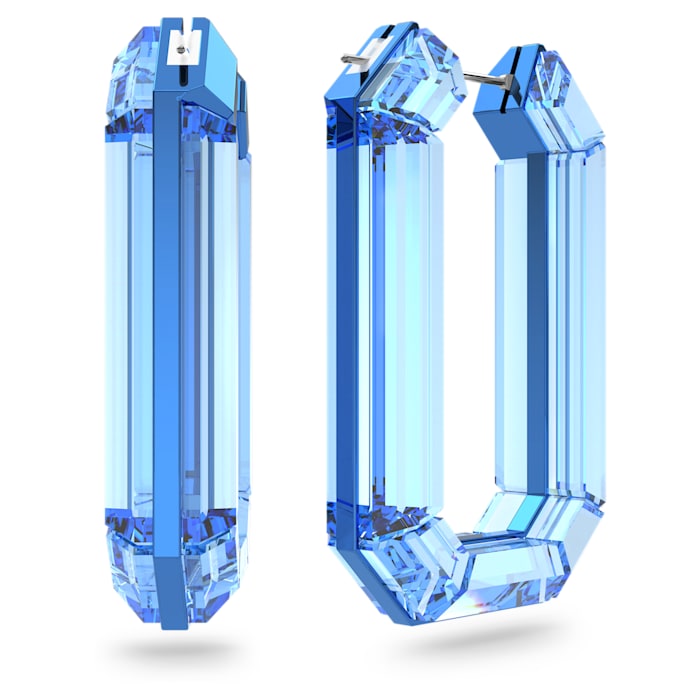 Swarovski - Lucent Kreolen, Blau - CRYSTAL UNTERBERGER