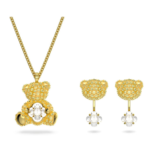 Swarovski - Teddy Set Goldlegierungsschicht - CRYSTAL UNTERBERGER